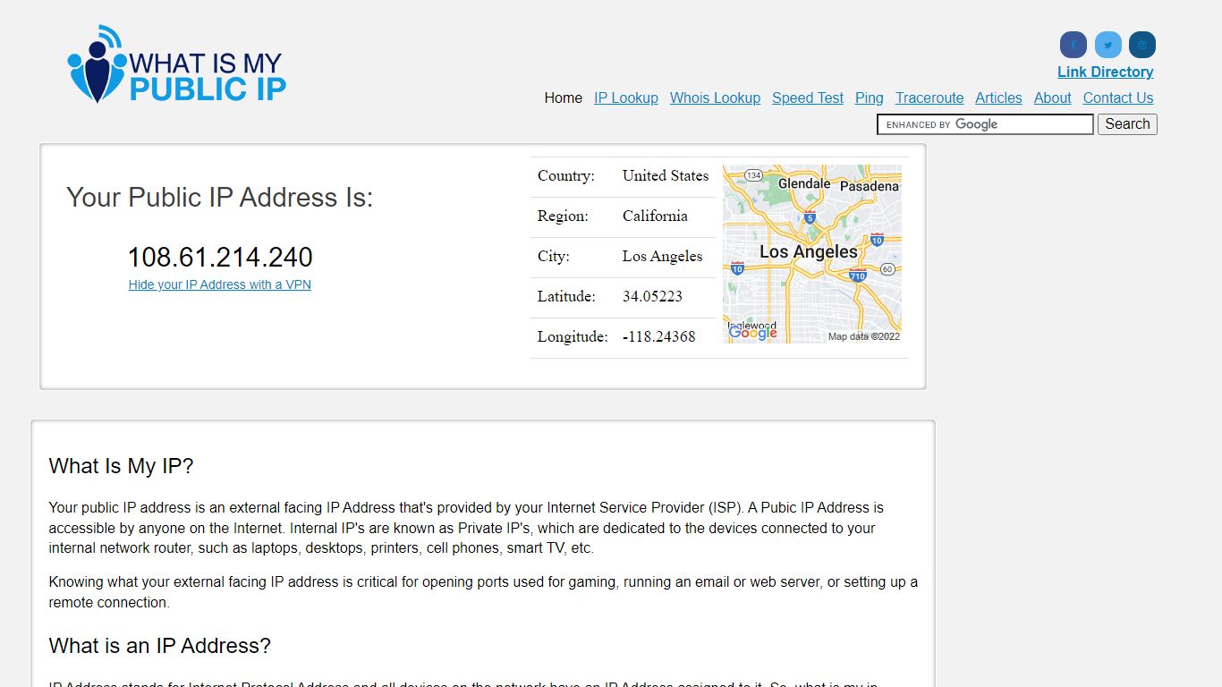 What Is My IP | Find my Public IP Address - IPv4 & IPv6